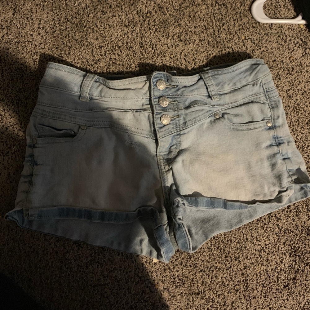 Light Wash High Waisted Shorts